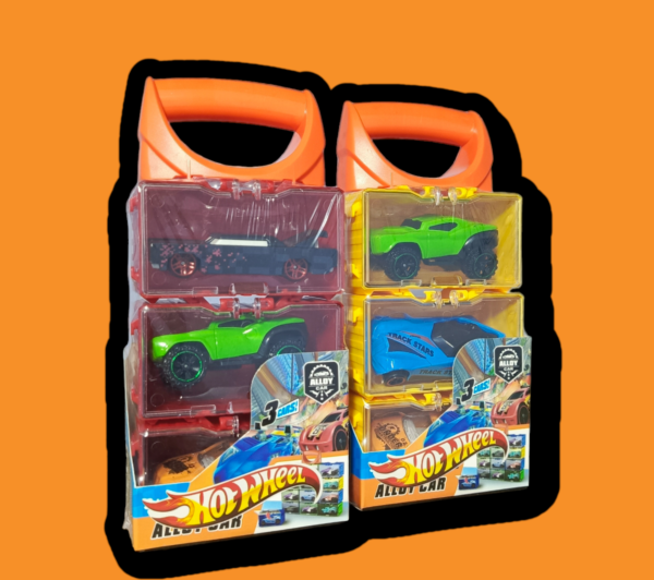 Paquete de mano de Hot Wheels Grandes 3x1